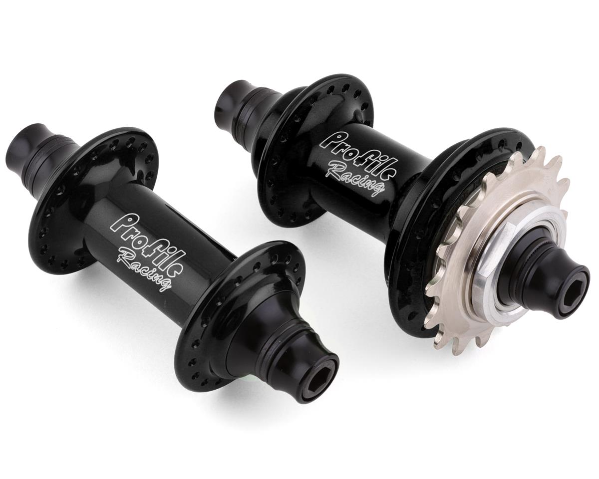 Profile Racing Profile Elite Cassette Hub Set (Black) (Aluminum Driver)  (3/8